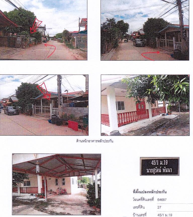 บ้านเดี่ยวหลุดจำนอง ธ.ธนาคารอาคารสงเคราะห์ ขอนแก่น เมืองขอนแก่น ท่าพระ